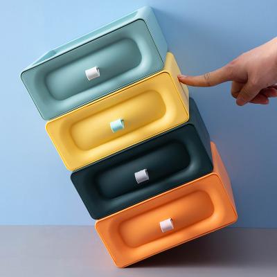 China Small Parts Home Plastic Sundries Organization Parts Desktop Storage Box Stationary Stocked Drawer for sale