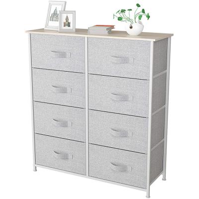 China Modern Dresser with 8 Drawers - Furniture Storage Chest Tower Unit for Bedroom, Hallway, Cabinet, Office Organization - Steel Frame for sale