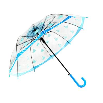 China Custom Printing 19 Inch POE Auto Open Cloth Outdoor Child Umbrella Kids Umbrella Wholesales for sale