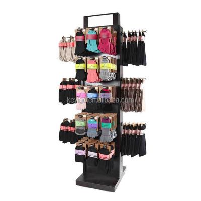 China Custom High Quality Supermarket Flooring Wood Hooks Display Stands With Hooks for sale