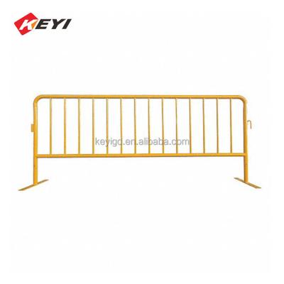 China Portable Pedestrian Pedestrian Parking Fence Barrier Panel Metal Road Outdoor Public Barrier Control Adjustable Security Barrier for sale