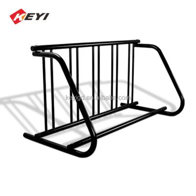 China High Quality Adjustable Metal Upright Bike Display Rack Galvanized Steel Tubing Cycle Rack Black Outdoor Parking Bike Rack for sale