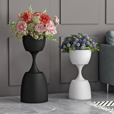 China Modern Outdoor Modern Metal Legs Mini Plant Pot Iron Flower Stand Plant Stand Marble Table Top Modern Legs for sale