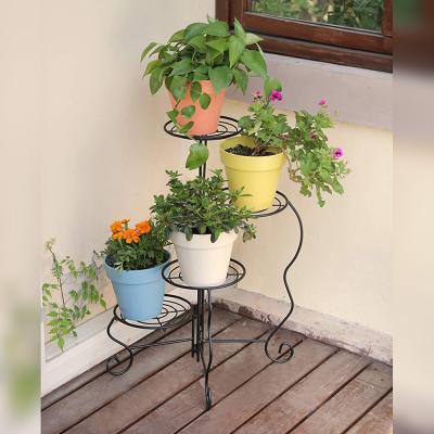 China Wholesale Modern Factory Wholesale Modern 3 Tier Metal Flower Pot Rack Garden Metal Plant Stand Outdoor for sale