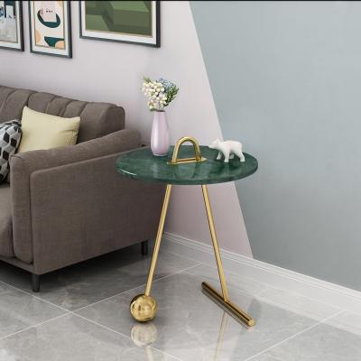 China Modern simple iron table living room office desk marble convertible tea coffee table for sale