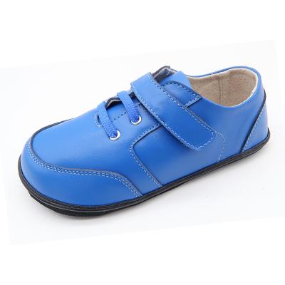 China Round Comfortable Leather Child Barefoot Shoes for sale