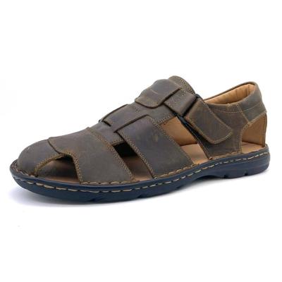 China Anti-odor Handmade New Style Sport Men Leather Sandal for sale