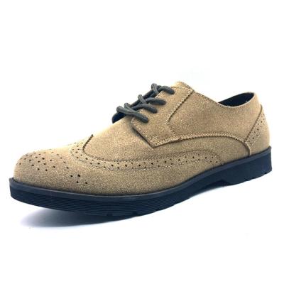 China Anti-Smell Mens Suede Brogue Lace Up Shoes for sale