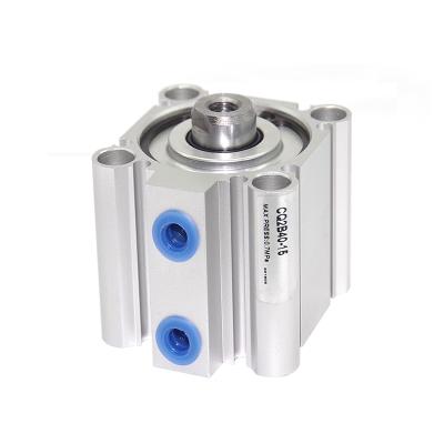 China Hotels CQ2B Series Air Piston Pneumatic Cylinder Compact Double Rod Standard Acting Single Type for sale