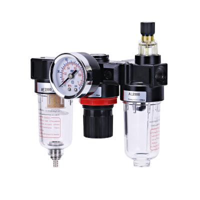 China Air Filter AC2000 1/4 Inch Airtac Type FRL Combination Air Filter Pressure Regulator Gauge Pneumatic Air Compressor For Oil Water for sale