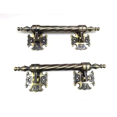 China Wholesale Coffin Handle Fittings Coffin Accessories Casket Handle Metal Funeral Hardware zu verkaufen