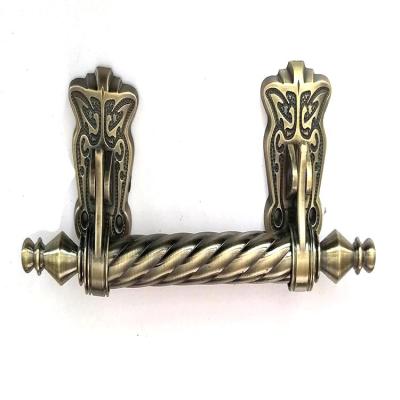 China Casket Hardware Fittings Silver Gold Plating Accessories Metal Casket Handle For Funeral Casket zu verkaufen