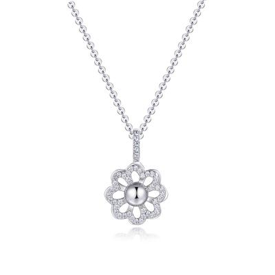 China TRENDY Designer Crystal Charm Sun Flower Rotary Leaping Round Jewel Plated Gold Silver Chain Pendant, Pendant Necklace, Pendant for sale