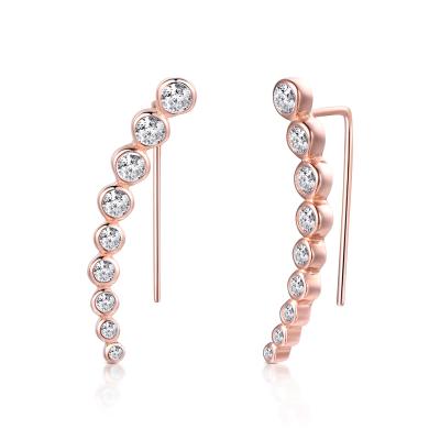 China FASHIONABLE CZ 14K Gold Silver Bar Stud African Bamboo Earrings Shape Earrings Women Jewelry / Circles Earrings Stud /earings for sale