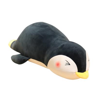 China Custom Plush Drop Shipping Penguin Plush Kid Toy Sleeping Pillow Cushion Doll Wholesale Stuffed Toy for sale