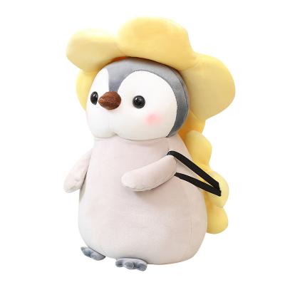 China Custom Plush Soft Stuffed Penguin In Costume Dressed Up Plush Kid Toy for sale