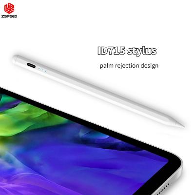 China Palm Rejection / Magnetic Tethered / Tilt Palm Rejection Metal Active Stylus Touch Switch Id715 For Apple Pencil Tip High 1.55mm Precise Replaceable Drawing Pen For Ipad Tablet for sale