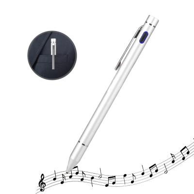 China Silver Mobile Phone Metal Stylus Pen For Touch Screens Devices for sale