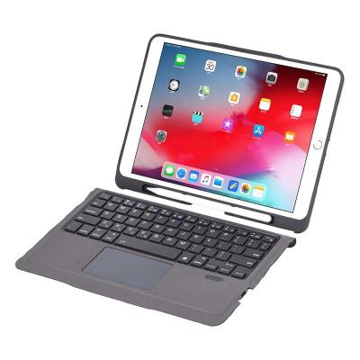 China Touchpad Keyboard Case For Ipad Air 4 10.9 iPad Case With Key Boards Flip Stand Detachable 8th Gen Smart Case With Wireless Keyboard for sale