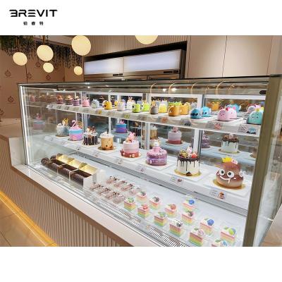 China BREVIT Single-temperature berjaya table top cake sushi meat display wine meat fridge refrigerator small for sale