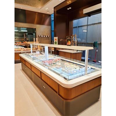 China Single-temperature A refrigerated display case for cakes and bread made in China for sale