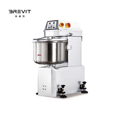 China Factory Commercial Large Capacity Snack Food Electric Bread Mixer Stainless Steel Spiral Dough Mixer For Bread Making for sale