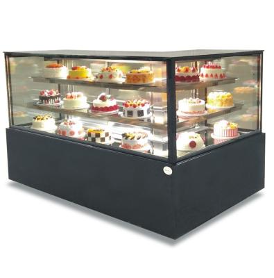 China Wholesale Refrigerated Refrigerator L Shape Single-temperature Cheap Price Cake Display Showcase for sale