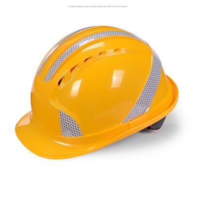 China Durable High Quality Safety Helmet Reflective Brand Hard Hat ABS Protective Gear ABS Hard Hats Work Hat for sale