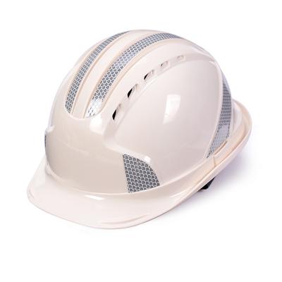 China Durable High Quality Safety Helmet Reflective Brand Hard Hat ABS Protective Gear ABS Hard Hats Work Hat for sale