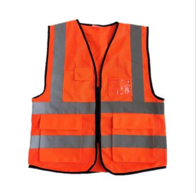 China Mens Womens Reflective Safety Vest For Work High Visible Patch With Pocket Safety Guard Reflective Vest for sale