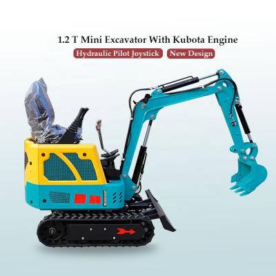 China Building Material Stores AC16S Shandong Excavator Hydraulic Pilot Joystick Smallest Micro Crawler Excavator 1.2t 1.2 Ton Diggers For Sale Cheap Price for sale