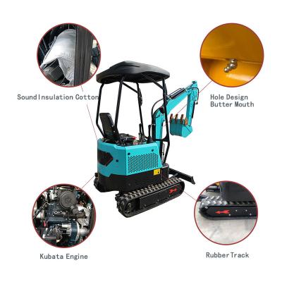 China Construction worksÂ   China 1.5 T Small Mini Excavator Power Digging High Loader With Hydraulic Joystick for sale