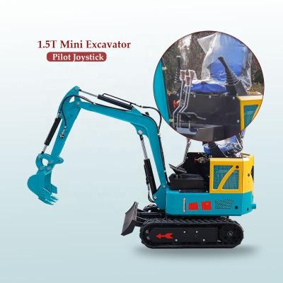 China AC16S 1200kg Construction Material Mini Hydraulic Excavator Loader Bagger 1.8T Mini Escavatore /Escavator Mini Plants With And Without Cab for sale