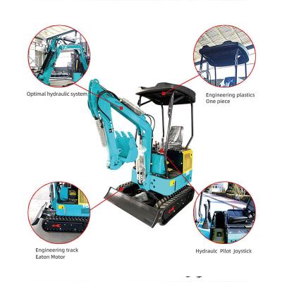 China Mini Excavator 1.2T Engine Multifunctional Hydraulic Crawler Excavator Small Digger Machine Japan AC16 Construction Material Stores China for sale