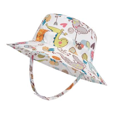 China Custom Cute Printed Foldable Bucket H Hat Baby Girls Sombrero De Cubo Kids Boys Fishing Bucket Hats Wide Brim Fisherman Bucket Hats for sale