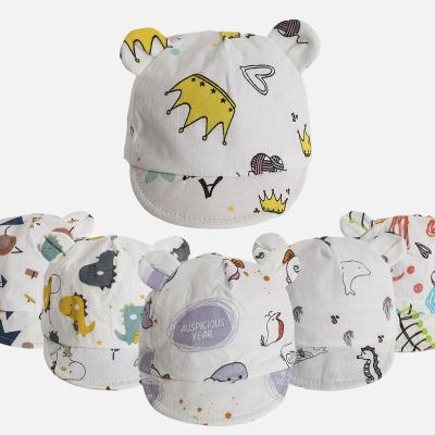 China New Pattern Fashion Cotton High Quality Cute Cartoon Printing Soft Brim Kids Peaked Sunshade Hat Sport Caps Baby Summer Hat Spring for sale