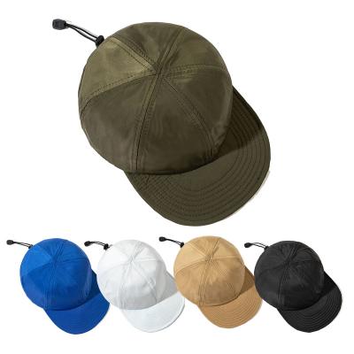 China 6 JOINT Wholesale High Quality Adult Unisex Baseball Caps Retro Drawstring Panel Adjustable Sunshade Solid Gorra De Beisbol Outdoor for sale