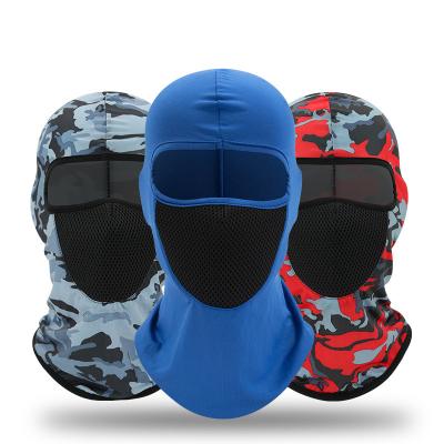 China COMMON quick-dry nylon mesh sweat cyclist sunscreen hat mask full face hole balaclava thermal wholesale cycling hats new for sale