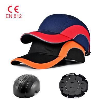 China Outdoor Activities New Custom Lightweight Bump Cap Safety Reflective Removable Insert Sports Protective Cap ABS Shell Baseball EN 812 Bump Cap for sale