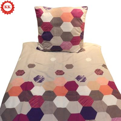 China Disposable Custom Printed Polyester Sheet And Pillow Case Bedding Set Pillow Cases Sheets for sale