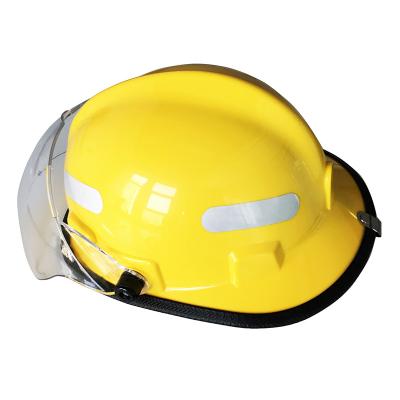 China 1.5mA CE EN443 Standard Firefighter Helmet For Fire Fighting And Rescue / Fire Helmet for sale