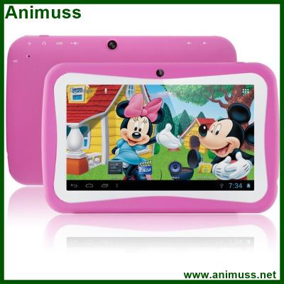 China Rubber & Oem7 Inch Plastic Kids TAB Tablet Kids Games Tablet PC RK3026 QualCore PADD MI Android 4.4 Android Game for sale