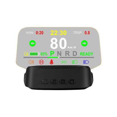 China Digital LCD Display Heads Up Show Mini HUD Model 3/Y Included Design LED Tachometer Display Speed ​​For Tesla for sale