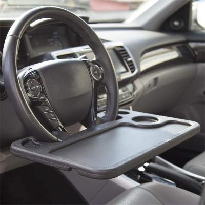 China Luxury Car Steering Wheel Business / Food Eating Laptop Table Tray Plastic Auto Car Steering Wheel Desk for sale