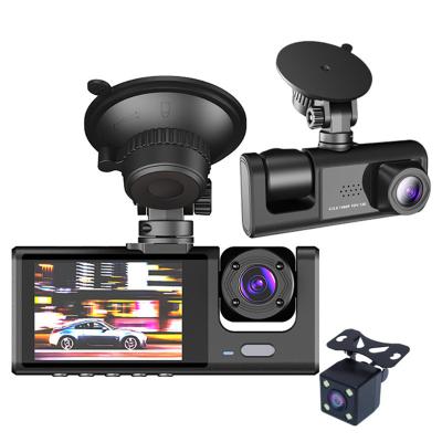 China Factory price Bluetooth HD wholesale full 1080p 3 channel wide three lens boxcar black dashcam for sale