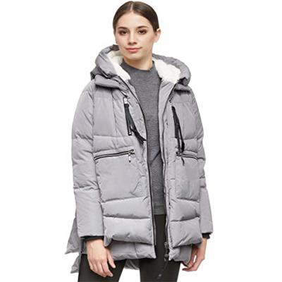 China Wholesale Breathable Down Jacket Women High Quality Cheap Winter Stripper Warm Mid Length Jacket For Women for sale