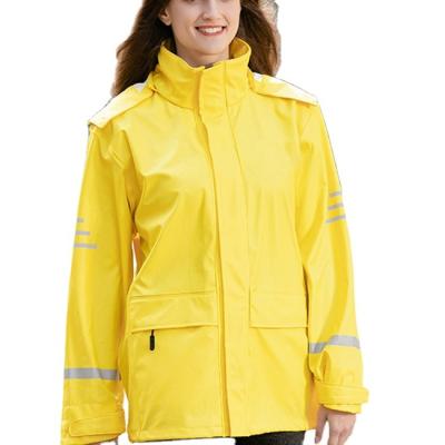 China Breathable Yellow Reflective Stripe Police Shoulder Tag Anorak Hood And Cuff Switch Outdoor Uniform Soft Peak Jacket for sale