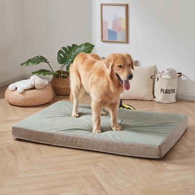 China Indoor Travel Car Seat Velvet Flat Memory Foam Dog Bed for sale