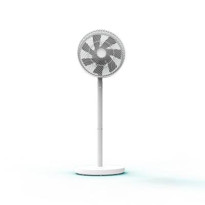 China Wholesale High Quality Customized Floor Fan FUSHIAI Logo Electric Stand White Light Air Circulation Fan For Home Use for sale