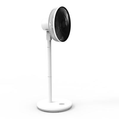 China Portable DC 24v Brushless Electric Stand Fan Pedestal Plastic Air Circulator Fan FUSHIAI Air Circulator With DC Power Supply for sale